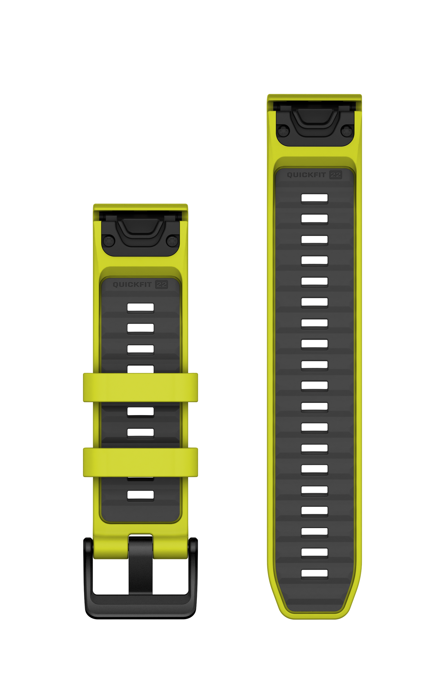 Correas de reloj QuickFit® 22 Silicona Amarilla