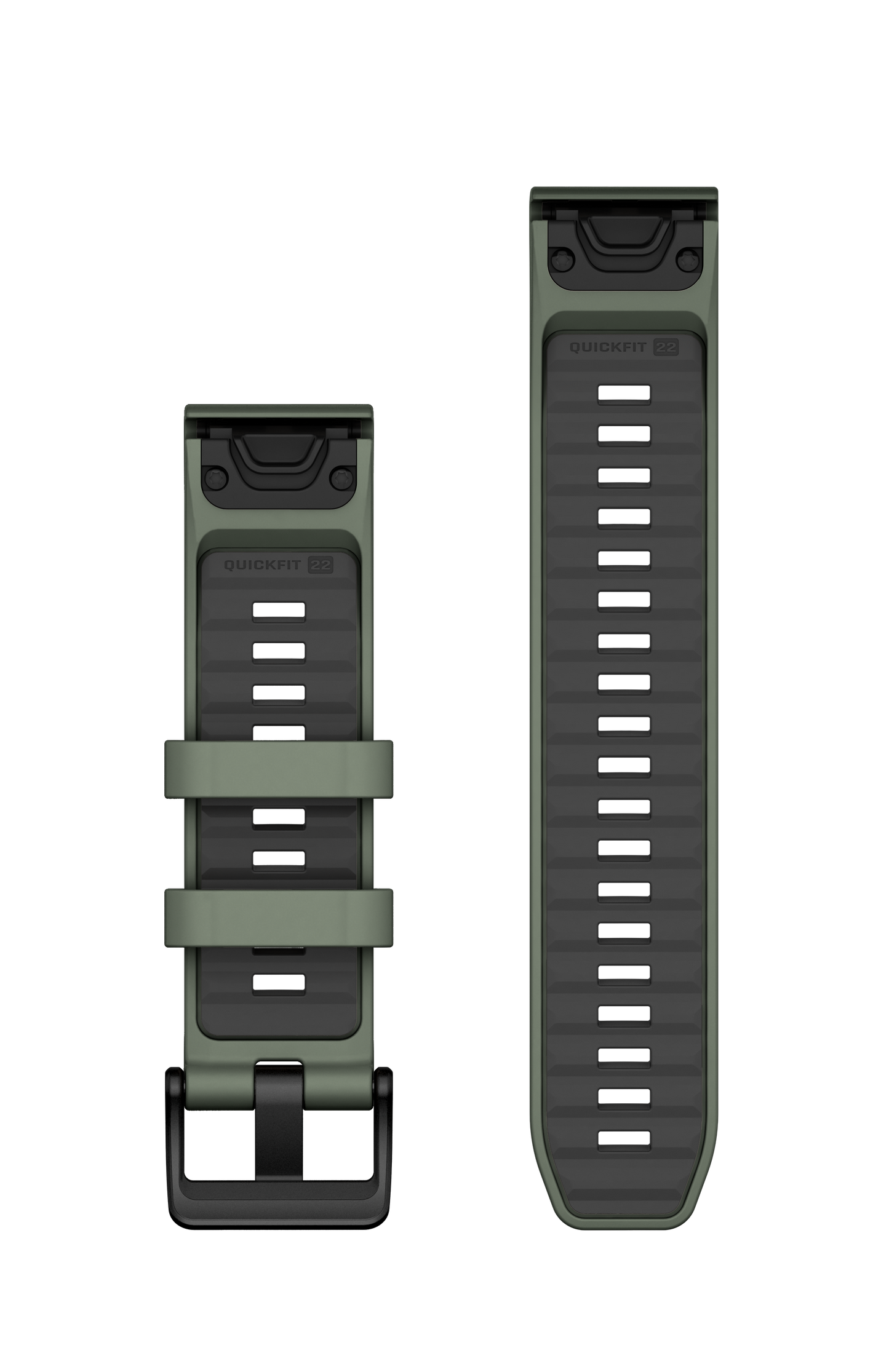 Correas de reloj QuickFit® 22 Silicona verde claro