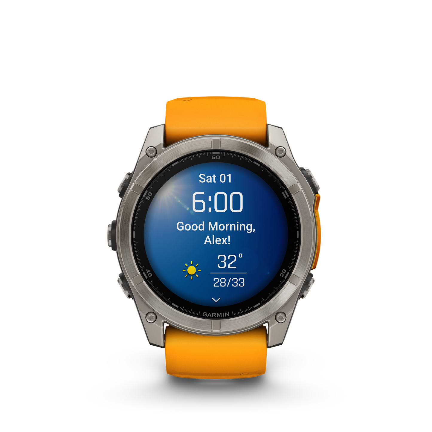 Garmin fēnix 8 – 51 mm, AMOLED Zafiro grafito/naranja