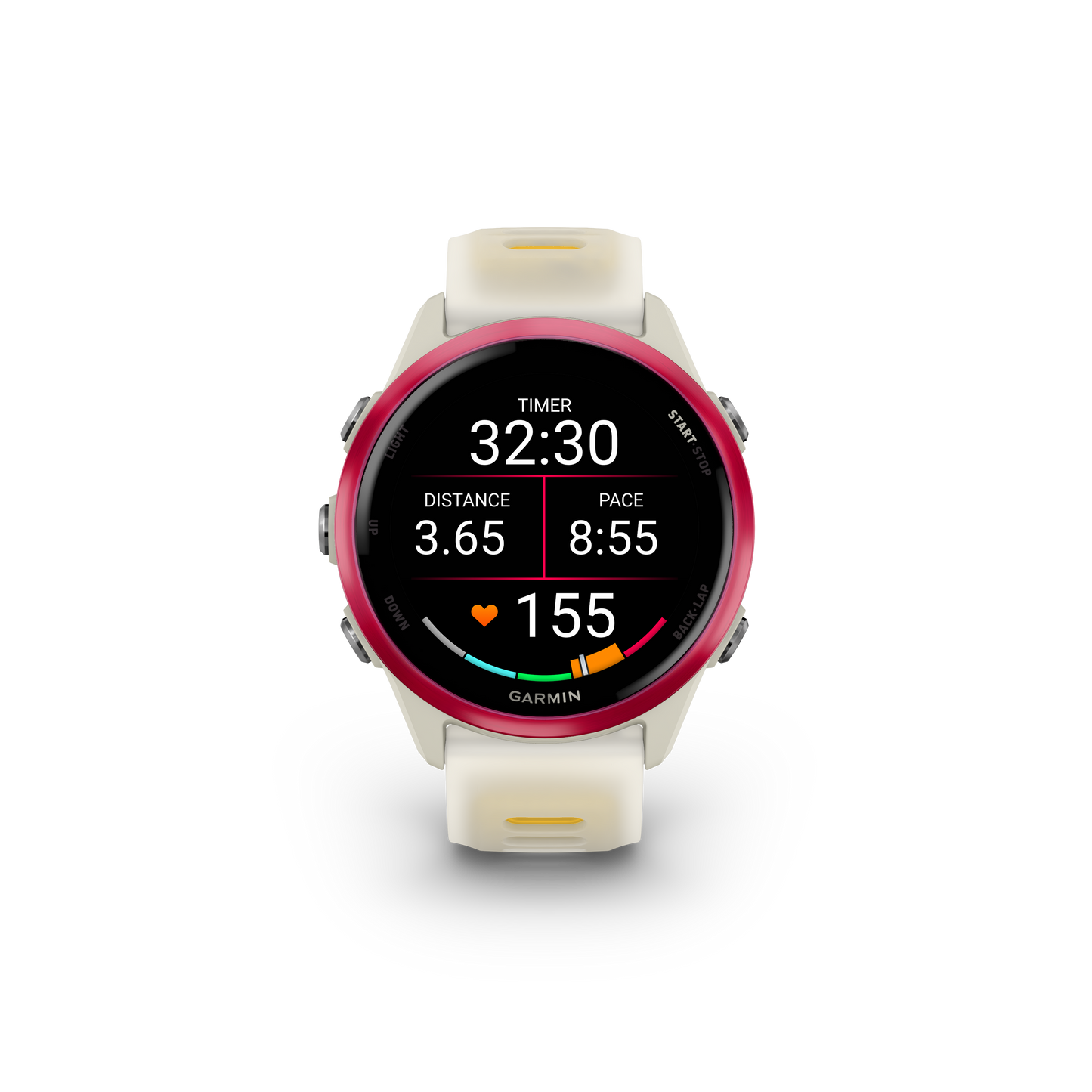 Garmin Forerunner 570 hueso/mango/frambuesa 42mm