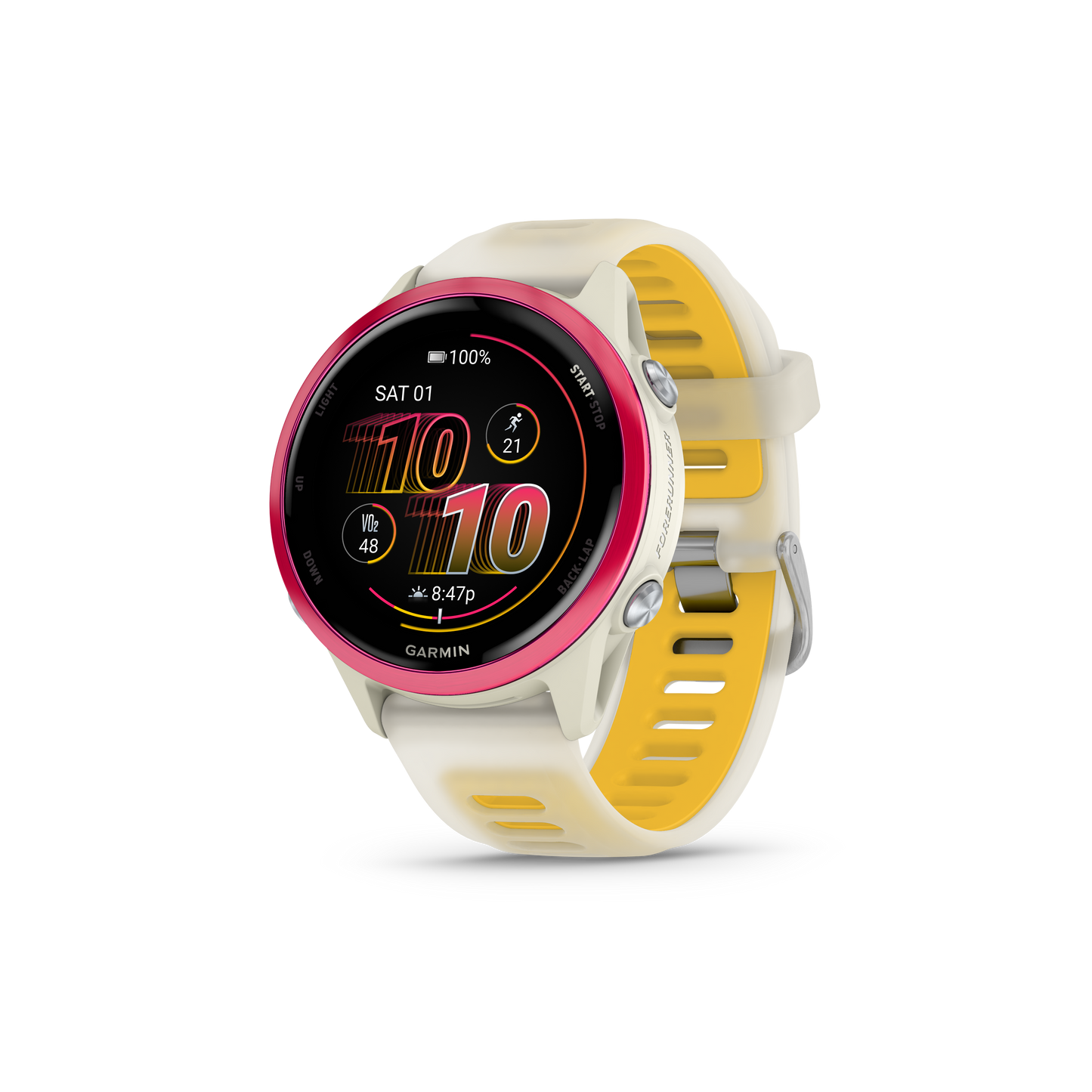 Garmin Forerunner 570 hueso/mango/frambuesa 42mm