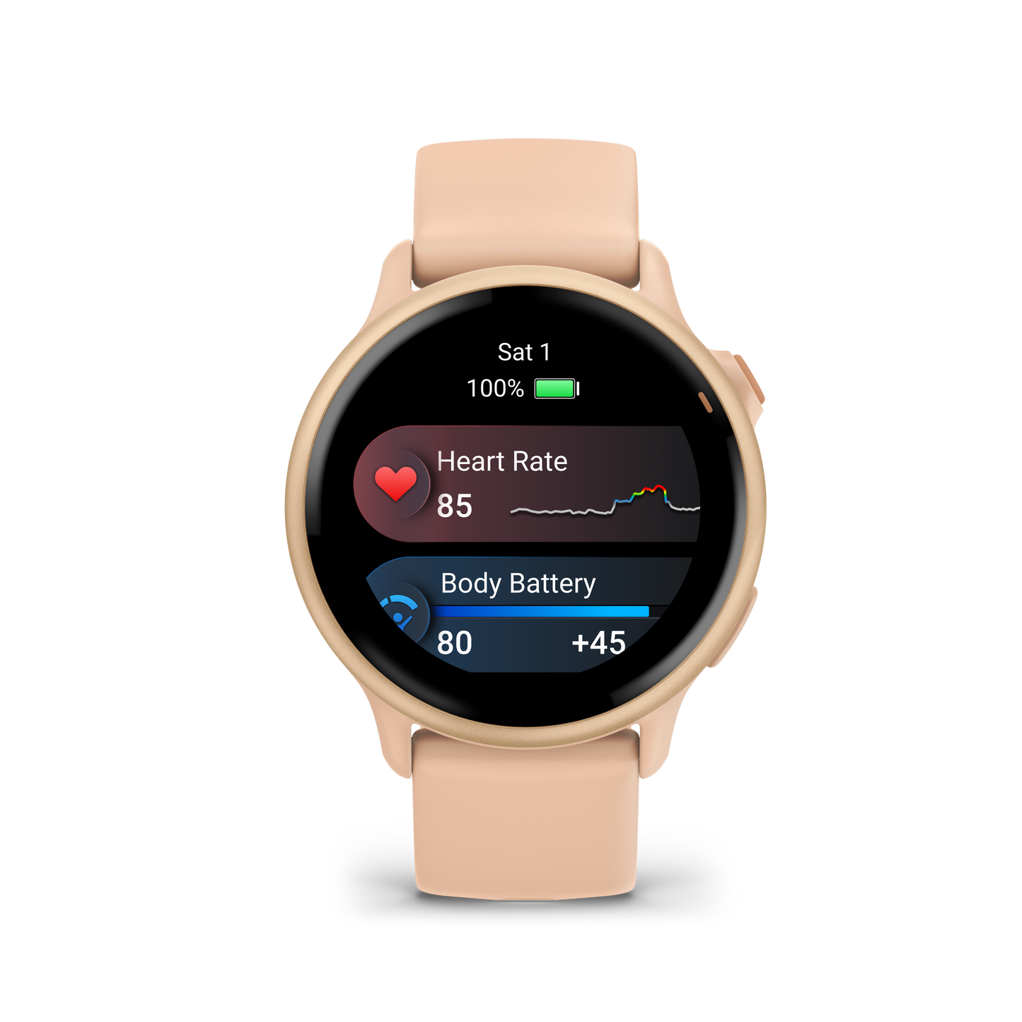 Garmin vívoactive 6 Amanecer rosa metálico