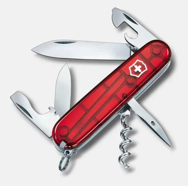 Navaja Victorinox Spartan Rojo Transparente 12 usos