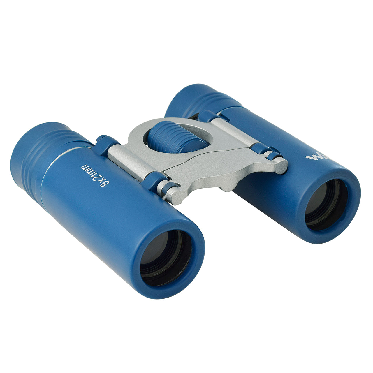 Wallis Binocular compacto tipo tejado 8 x 21 mm, azul/plata