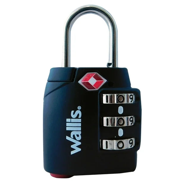 Wallis Candado Combinación 3 Discos TSA