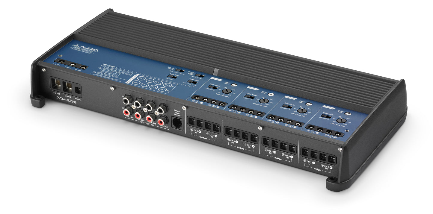 Amplificador náutico y para automóvil JL Audio® XDM Amplificador náutico y para automóvil de rango completo de 8 canales (800 W)