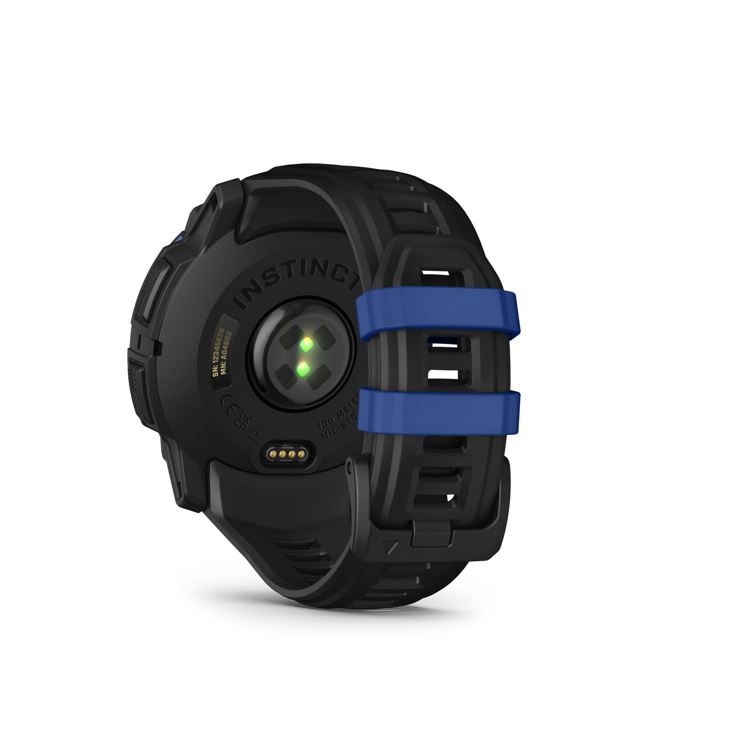 Garmin Instinct 3 – 50 mm, AMOLED Negro con correa de color negro/azul rayo
