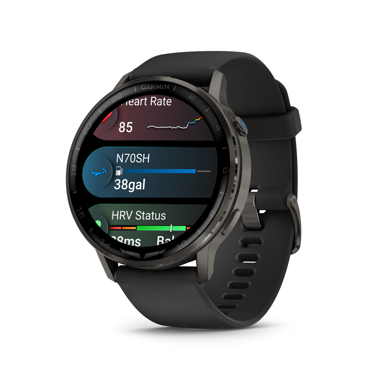 GARMIN  D2™ Air X15 Slate with Black Silicone Band