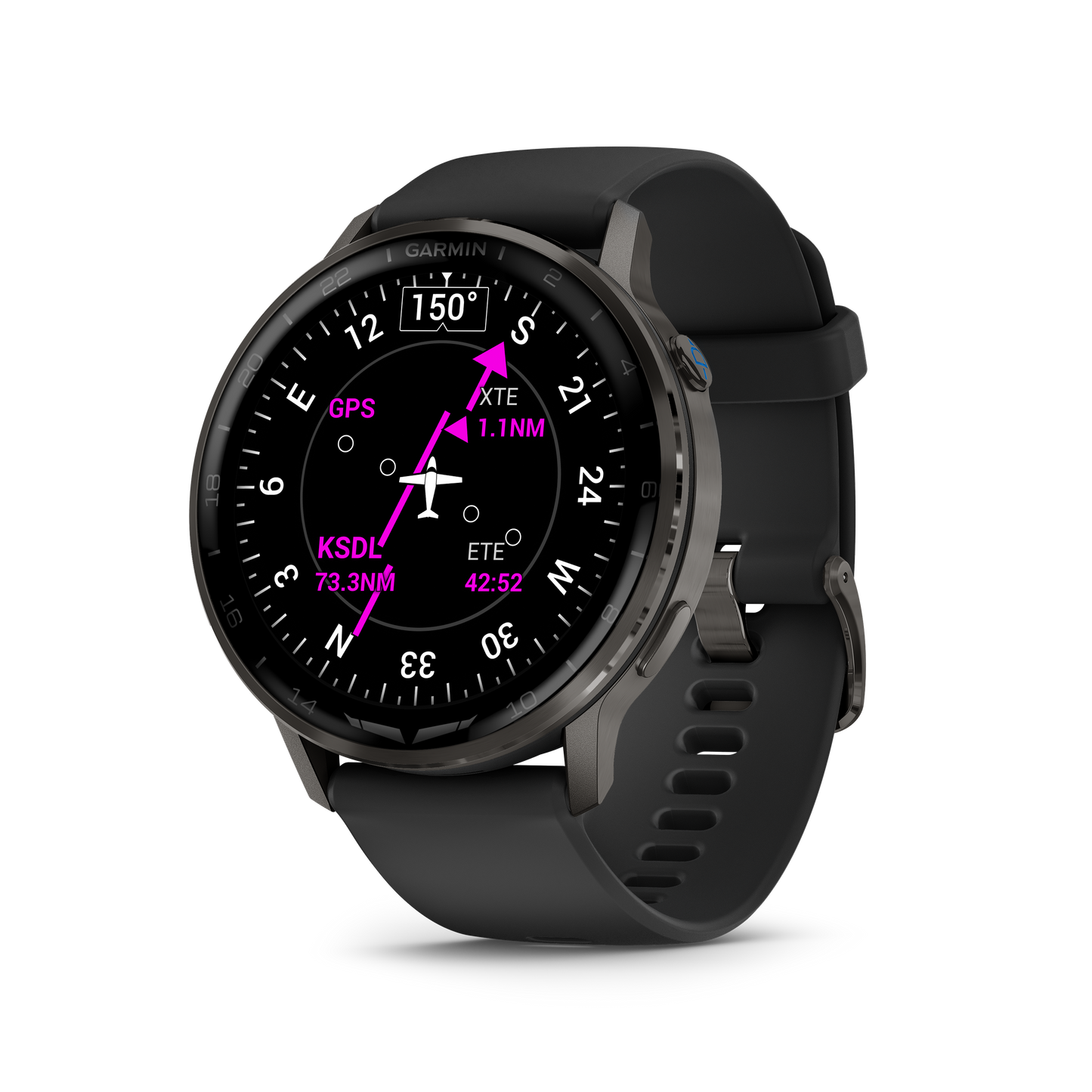 GARMIN  D2™ Air X15 Slate with Black Silicone Band