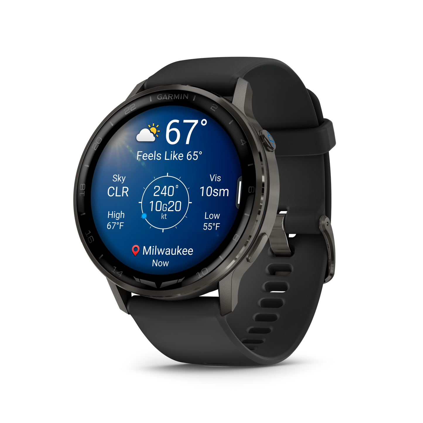 GARMIN  D2™ Air X15 Slate with Black Silicone Band