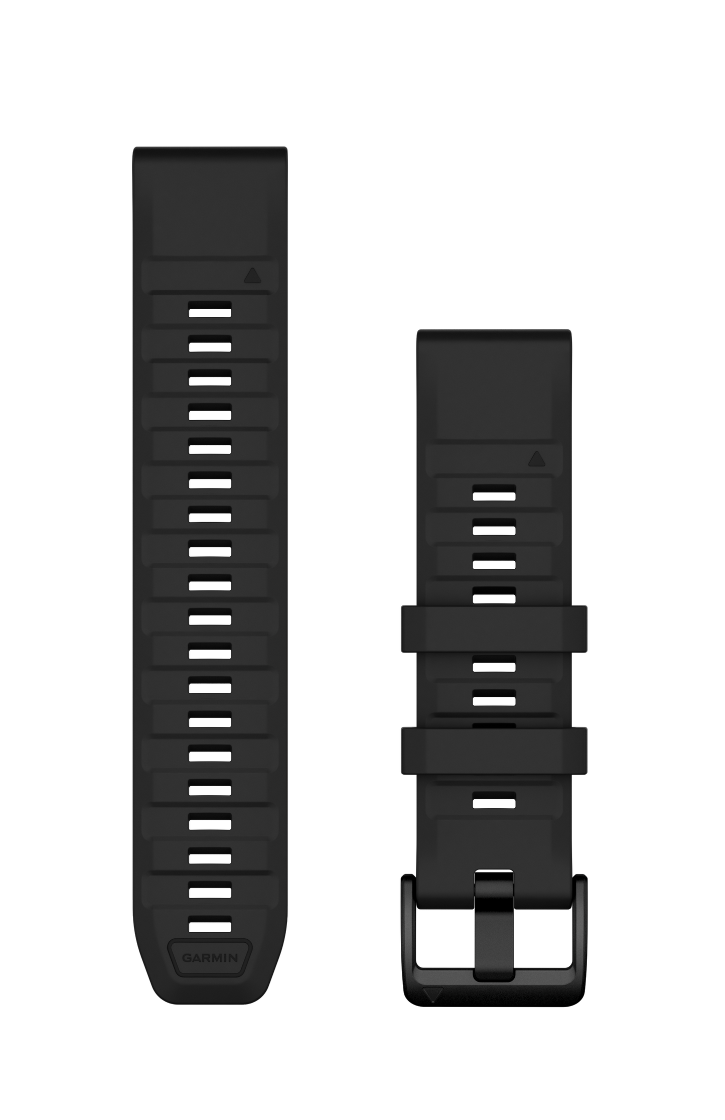 Correas de reloj QuickFit® 22 Correa de silicona negra