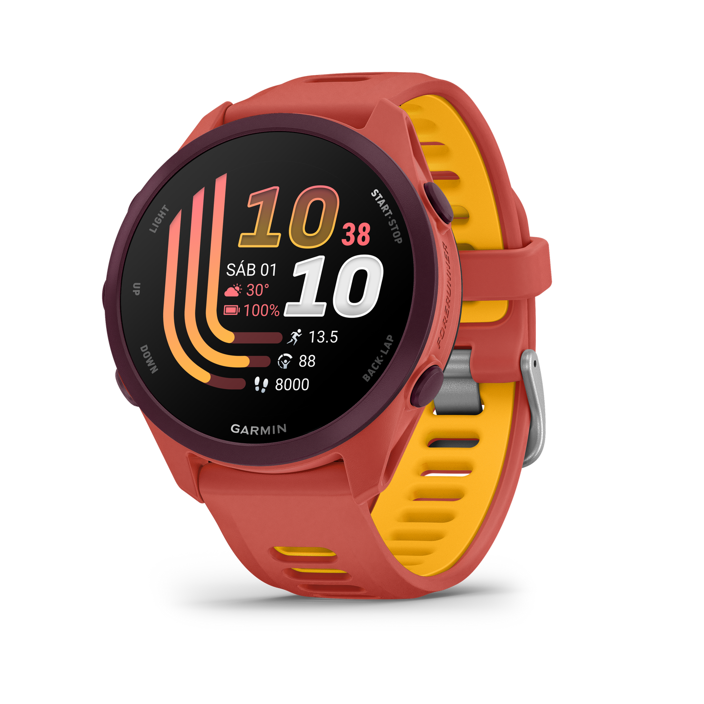 Forerunner® 170 Music Rojo rosa con correa en rojo rosa/mango