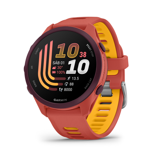 Forerunner® 170 Music Rojo rosa con correa en rojo rosa/mango