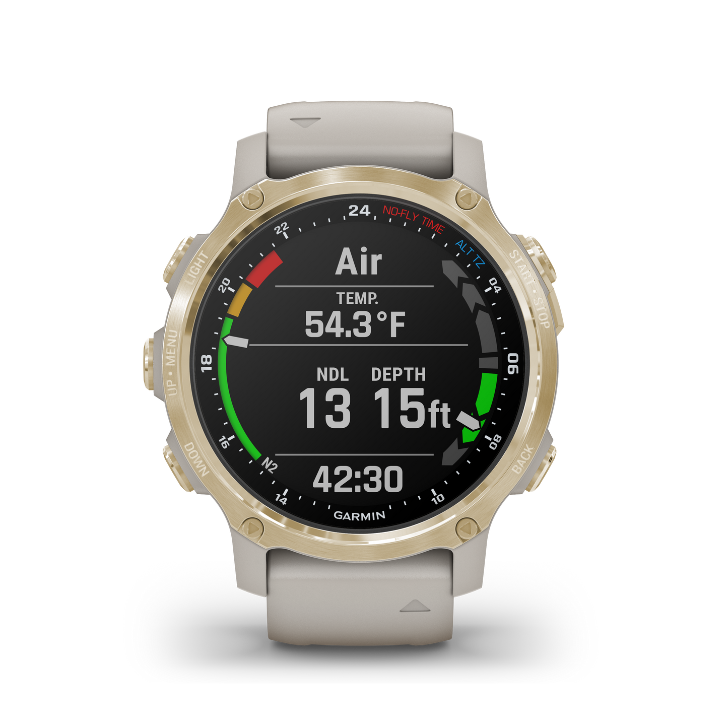 Garmin Descent Mk 2S light gold 43mm