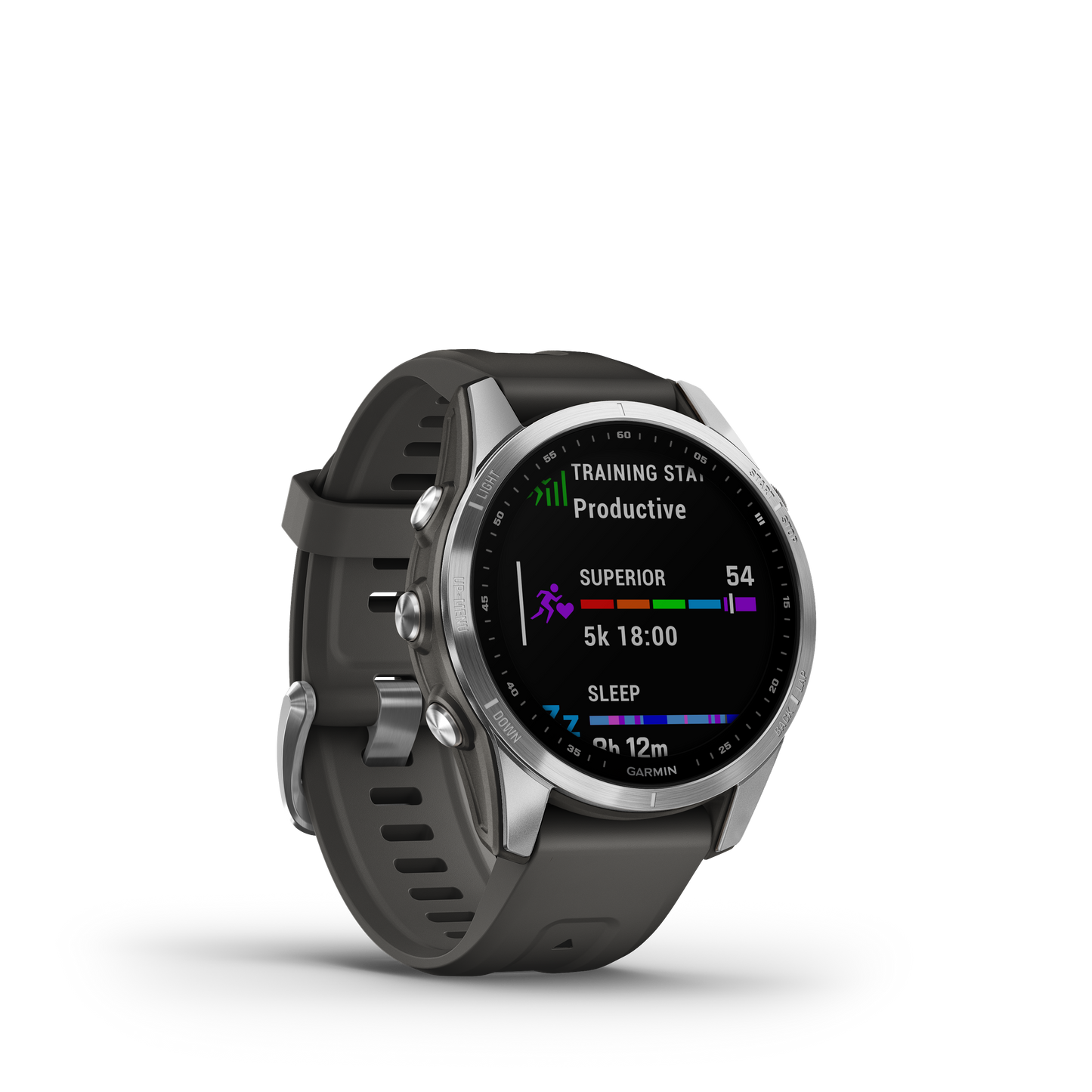 Garmin Fenix 7S Standard Plata con correa grafito