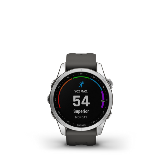 Garmin Fenix 7S Standard Plata con correa grafito