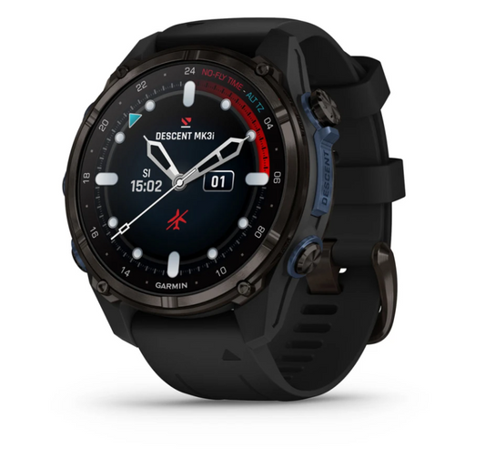 Garmin Descent Mk3i – 43 mm gris carbón con correa de silicona negra