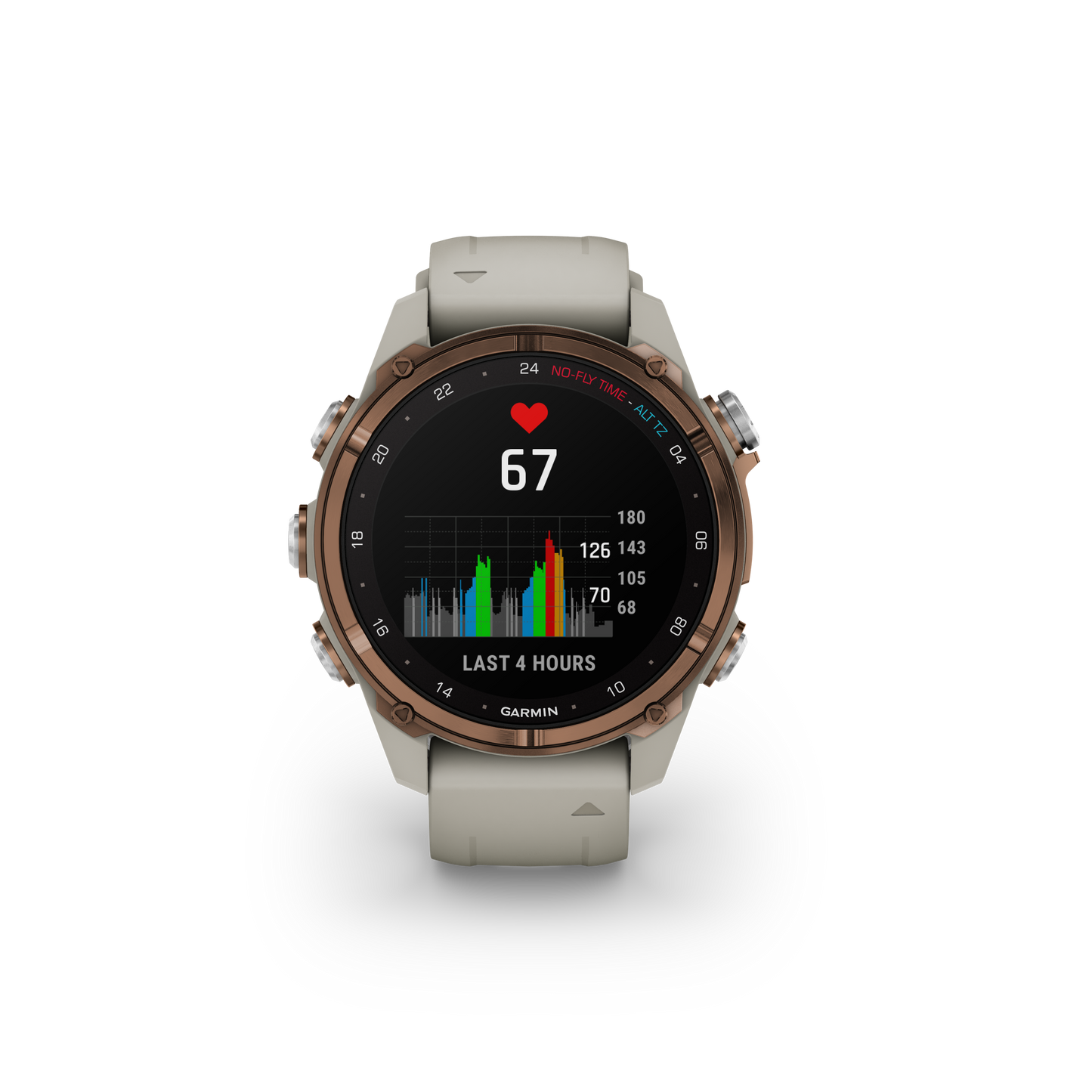 Garmin Descent Mk3i – 43 mm bronce con correa de silicona en gris francés