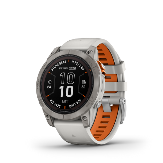 Garmin Fenix 7 Pro Zafiro Solar Gris Niebla/Naranja