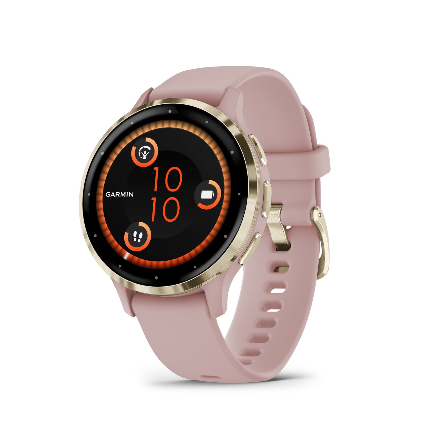 Garmin Venu 3S Rosa Polvo con Bisel color Dorado