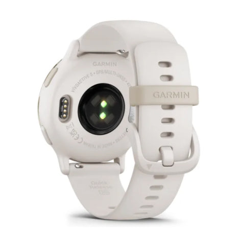 Garmin Vívoactive 5 Blanco con bisel dorado