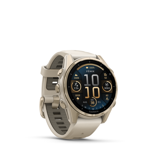 Garmin fēnix 8 – 43 mm, AMOLED Zafiro dorado