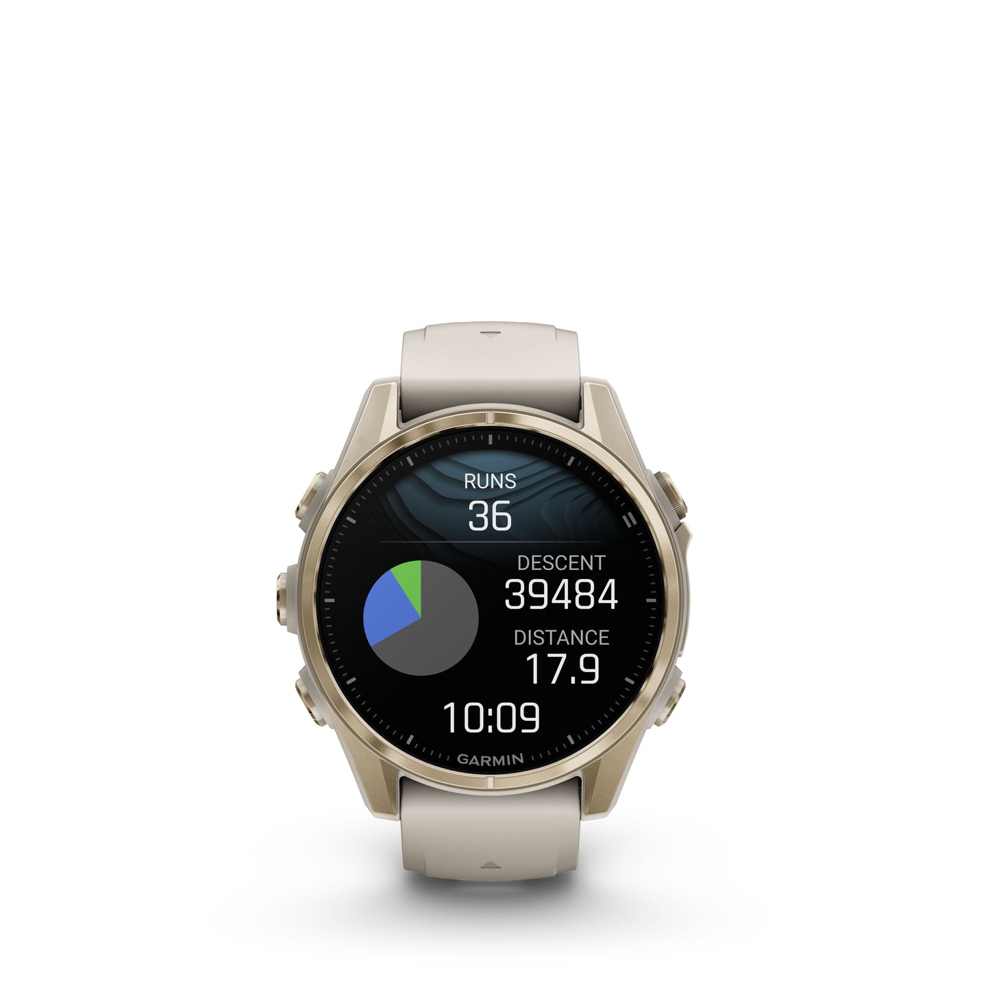 Garmin fēnix 8 – 43 mm, AMOLED Zafiro dorado