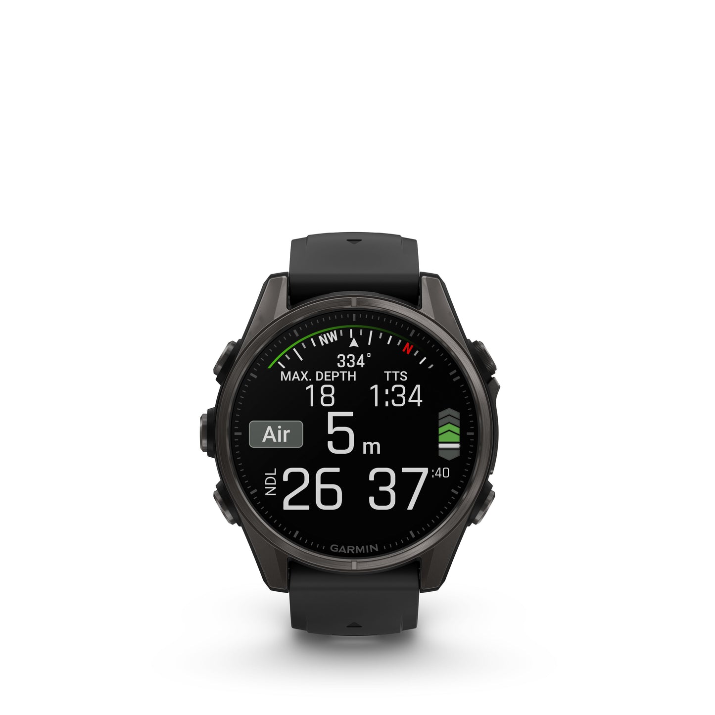 Garmin fēnix 8 – 43 mm, AMOLED Zafiro gris/negro