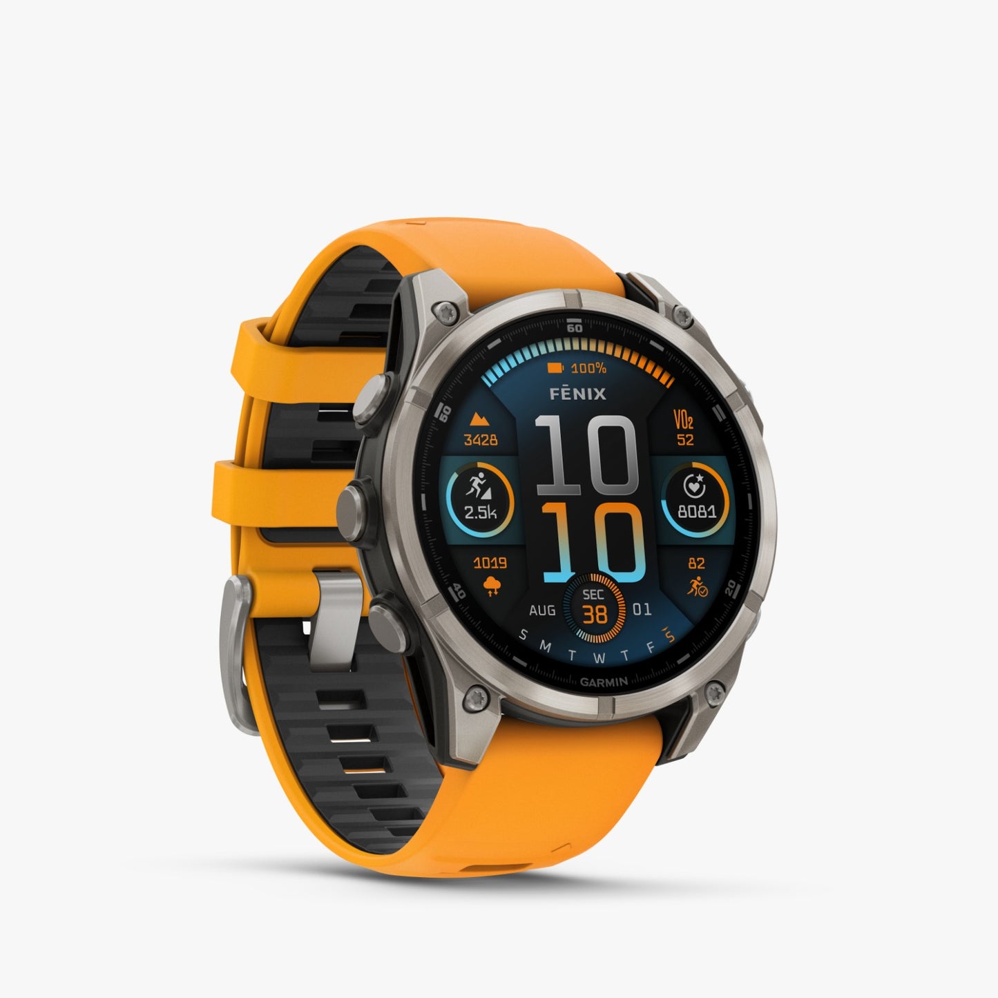 Garmin fēnix 8 – 47 mm AMOLED zafiro naranja/grafito