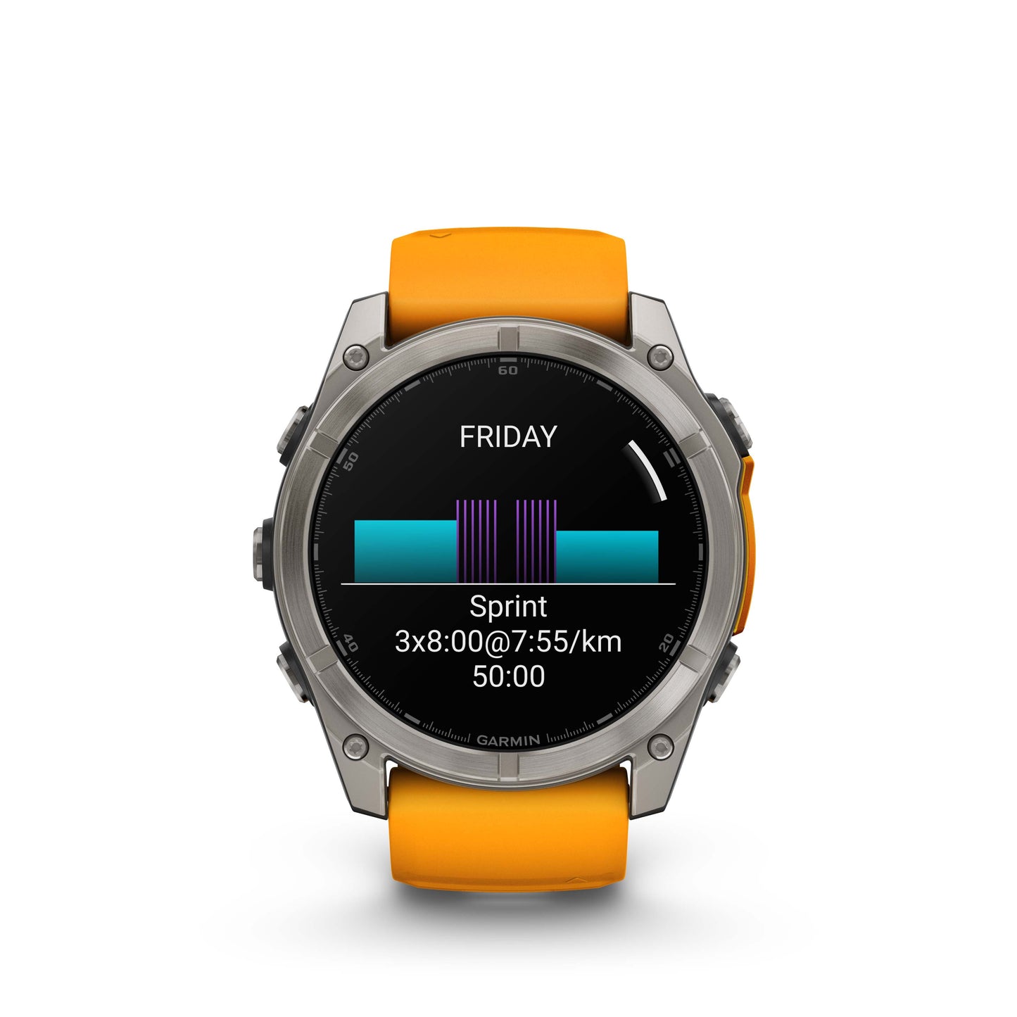 Garmin fēnix 8 – 51 mm, AMOLED Zafiro grafito/naranja