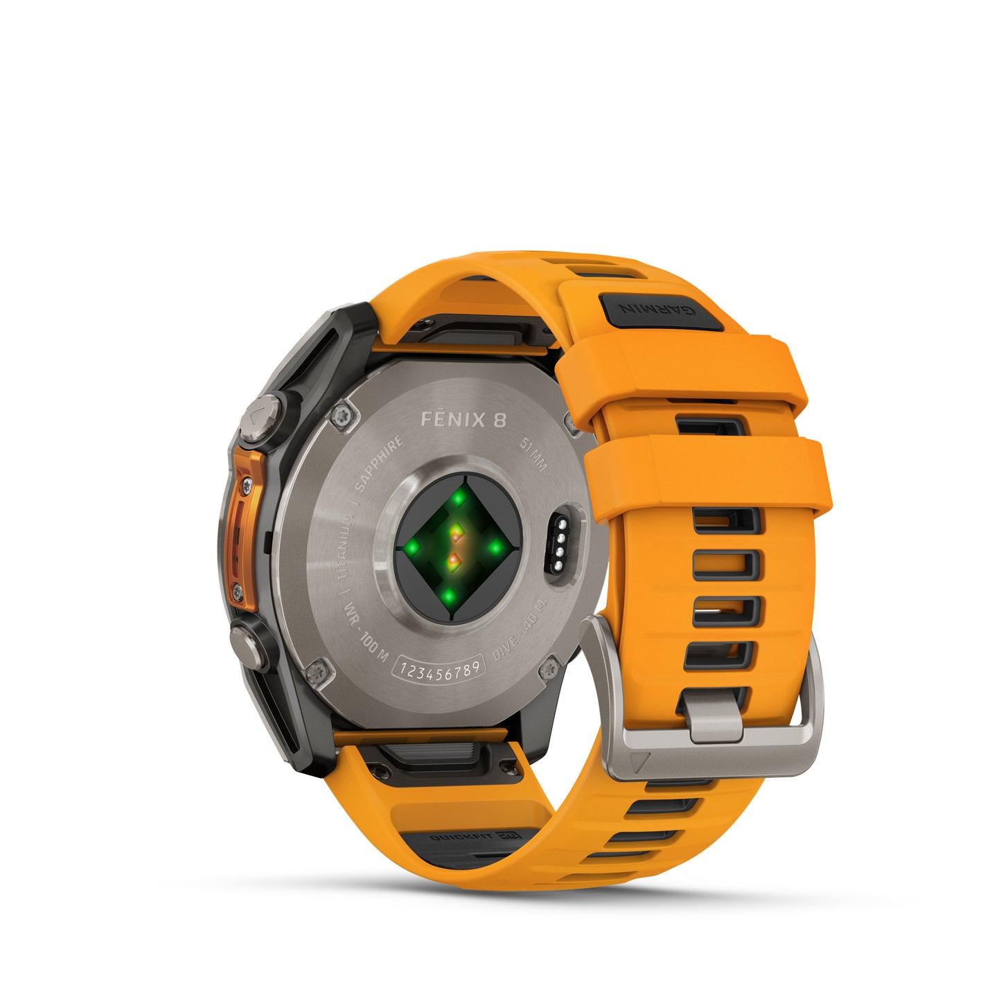 Garmin fēnix 8 – 51 mm, AMOLED Zafiro grafito/naranja