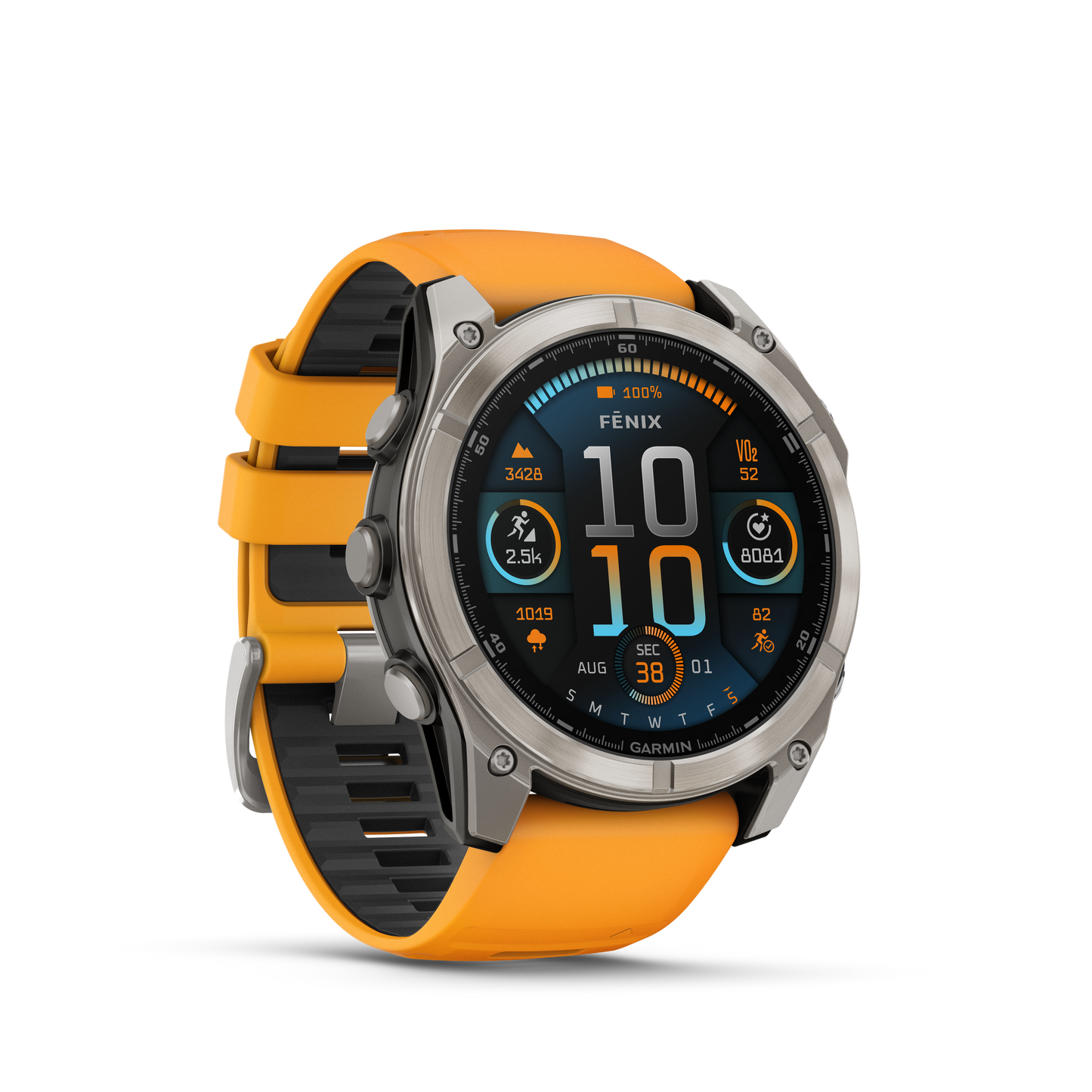 Garmin fēnix 8 – 51 mm, AMOLED Zafiro grafito/naranja