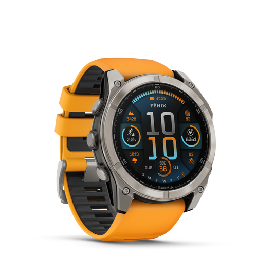 Garmin fēnix 8 – 51 mm, AMOLED Zafiro grafito/naranja