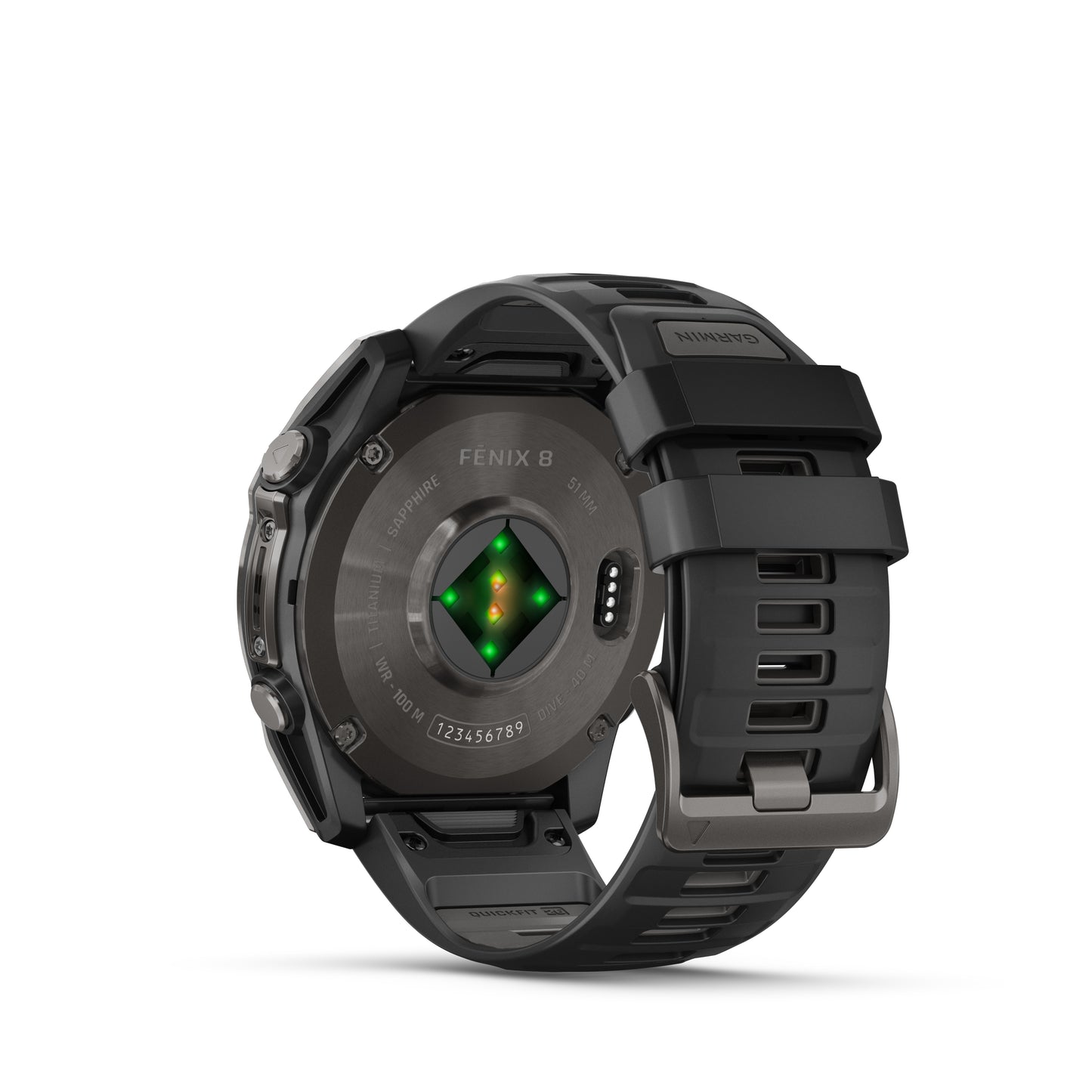 Garmin fēnix 8 – 51 mm, AMOLED Zafiro negro/gris