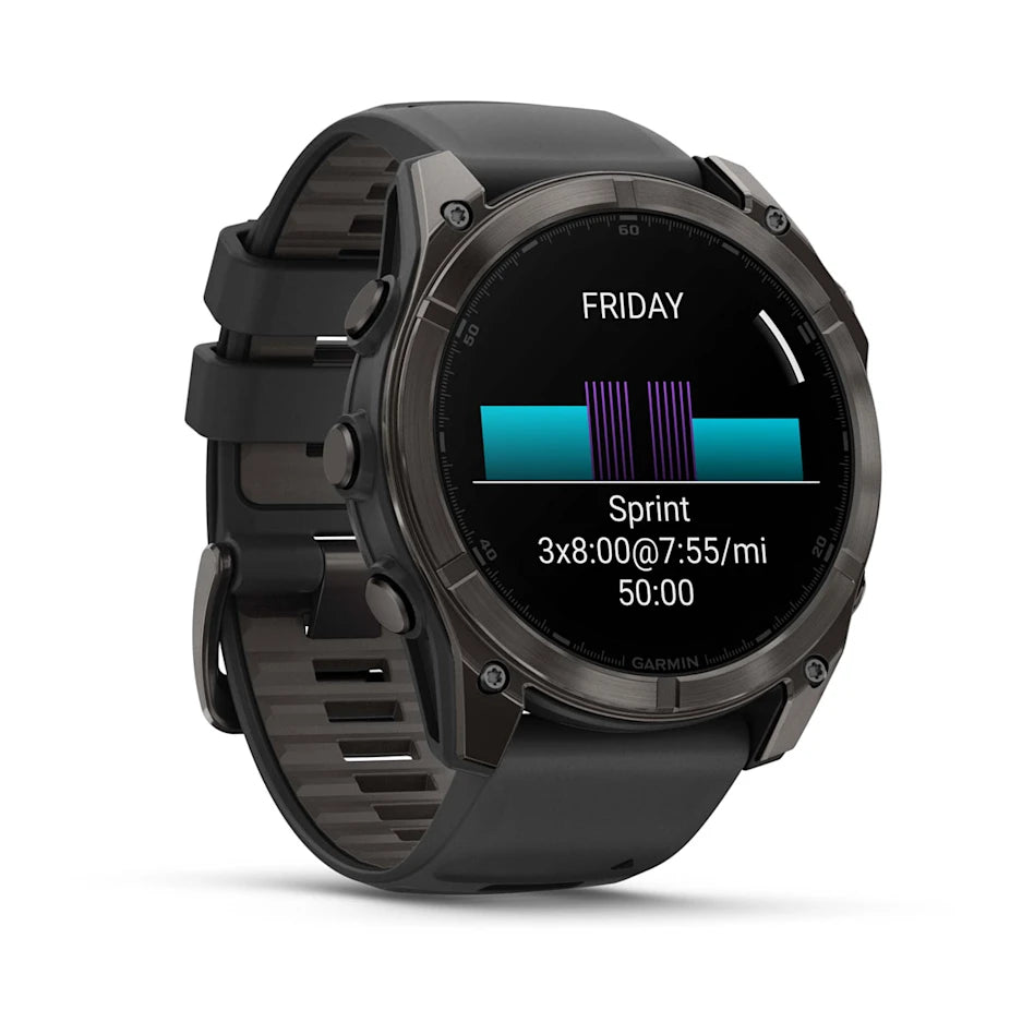 Garmin fēnix 8 – 51 mm, AMOLED Zafiro negro/gris