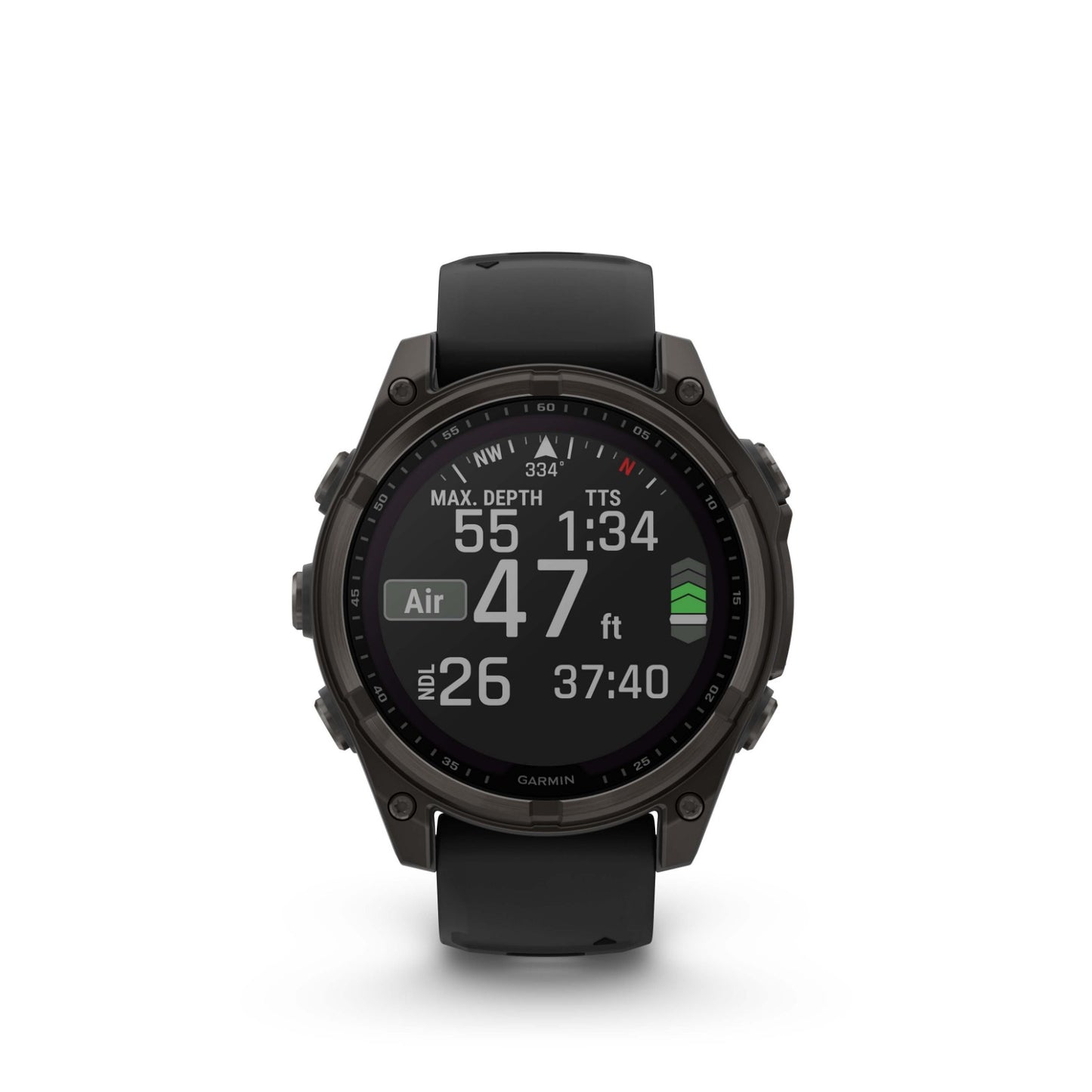 Garmin fēnix 8 – 47 mm Solar Zafiro negro/gris