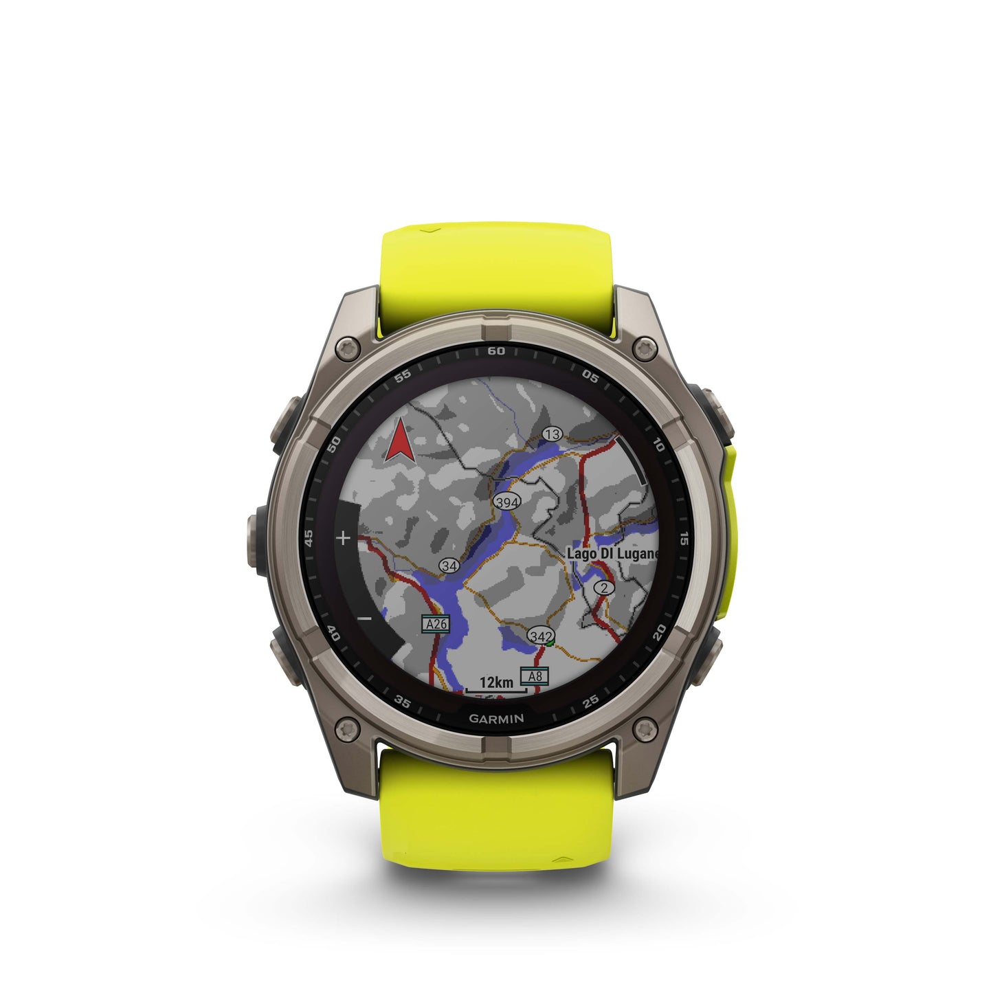 Garmin fēnix 8 – 51 mm, Solar Zafiro amarilla/grafito