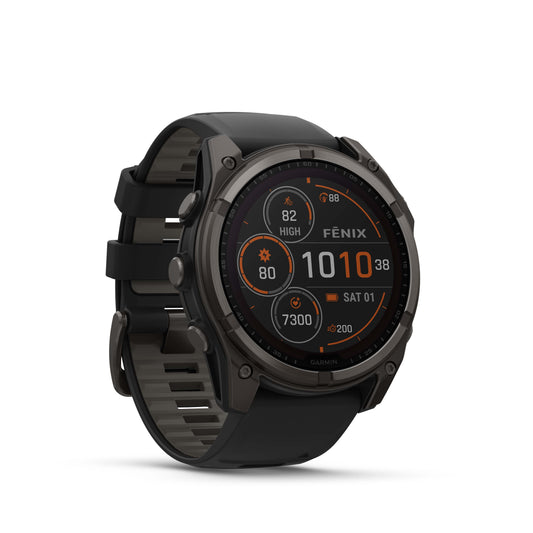 Garmin fēnix 8 – 51 mm, Solar Zafiro negro/gris