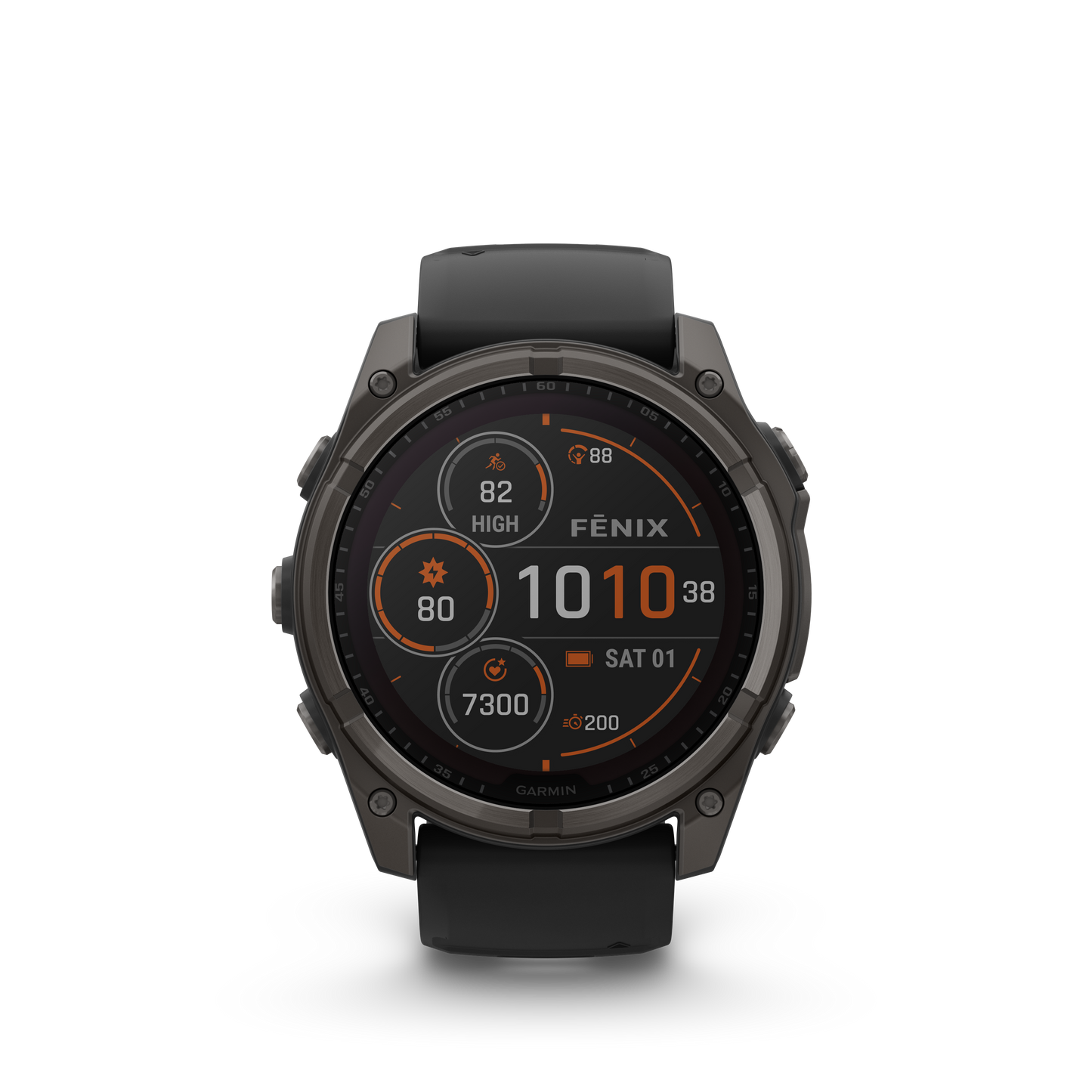 Garmin fēnix 8 – 51 mm, Solar Zafiro negro/gris