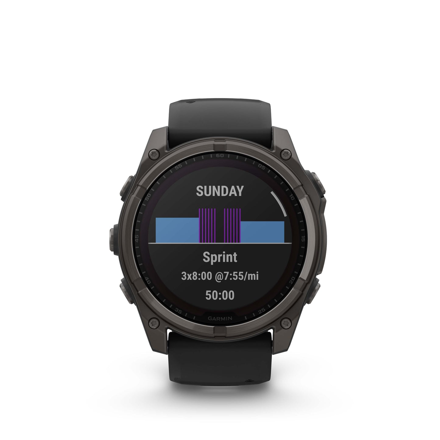 Garmin fēnix 8 – 51 mm, Solar Zafiro negro/gris