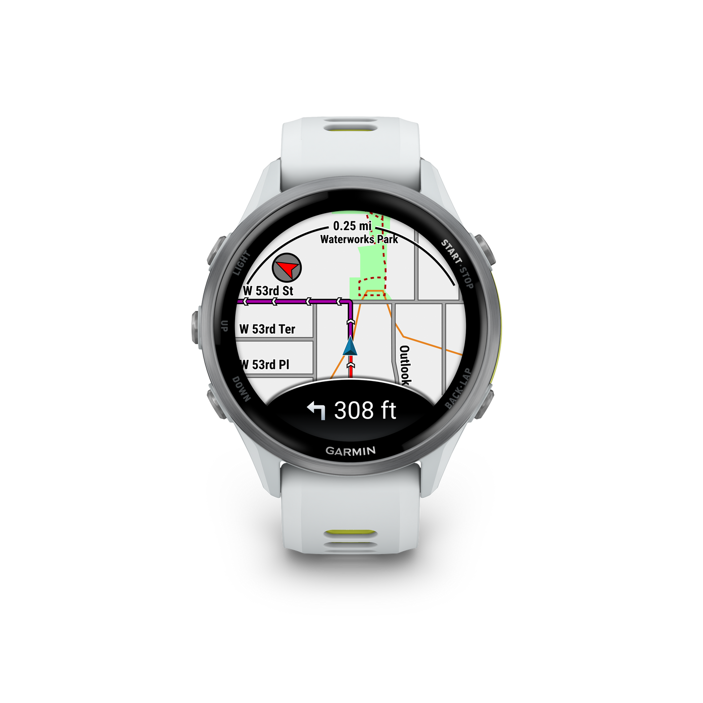 Garmin Forerunner 970 Blanco/amarillo