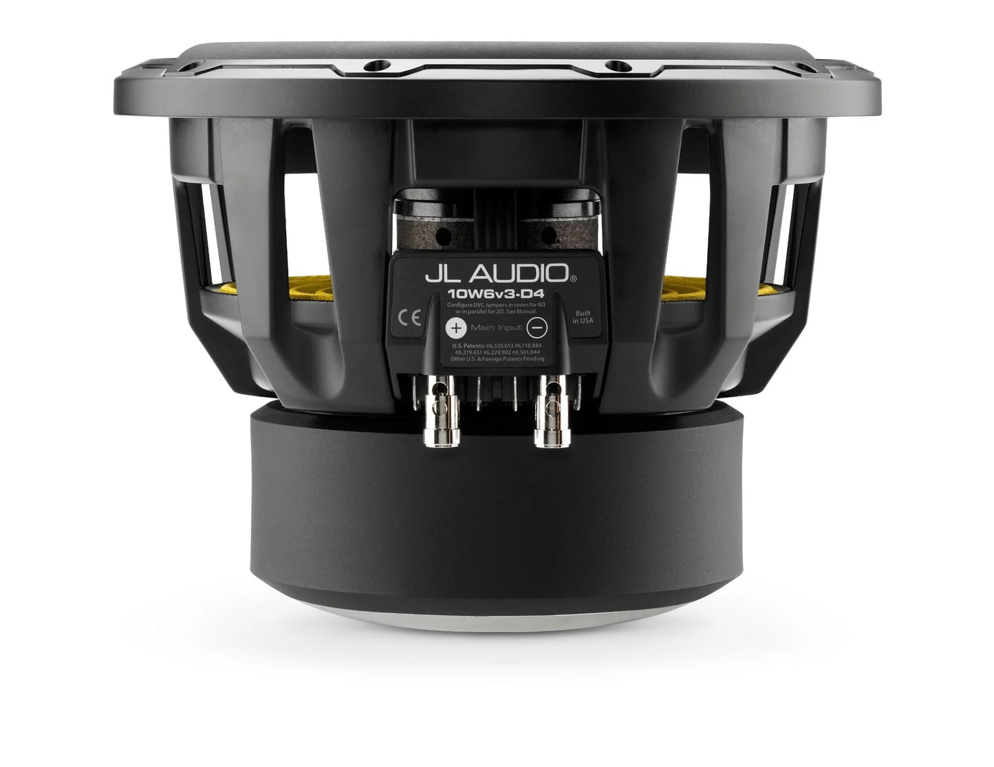 JL Audio 10W6v3-D4 Controlador de subwoofer de 10 pulgadas (250 mm), doble 4 Ω