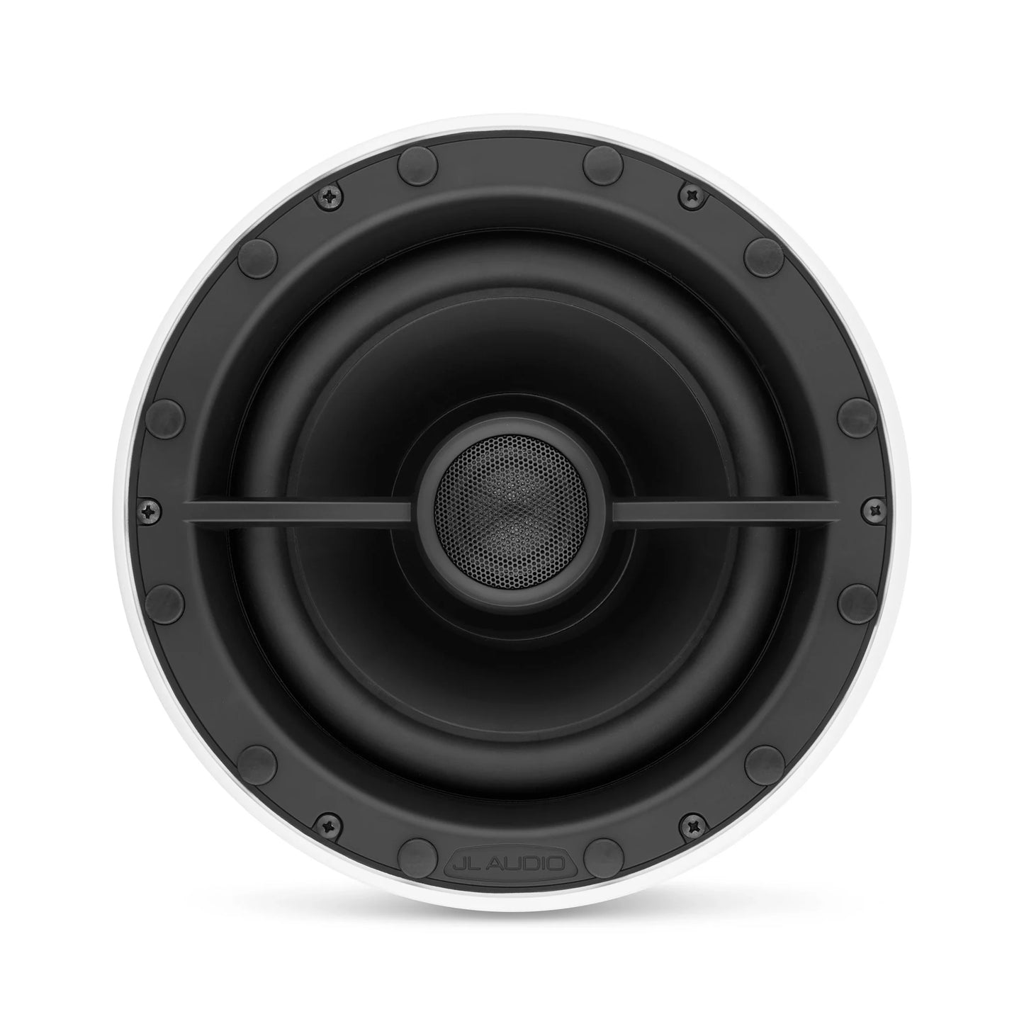 JL Audio M6-880X-L-GwSw-Sencillo Altavoz coaxial marino de 8,8 pulgadas (224 mm), anillo de ajuste blanco, rejilla de lujo blanca