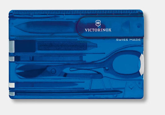 Victorinox Swiss Card Classic Azul Transparente 10 usos