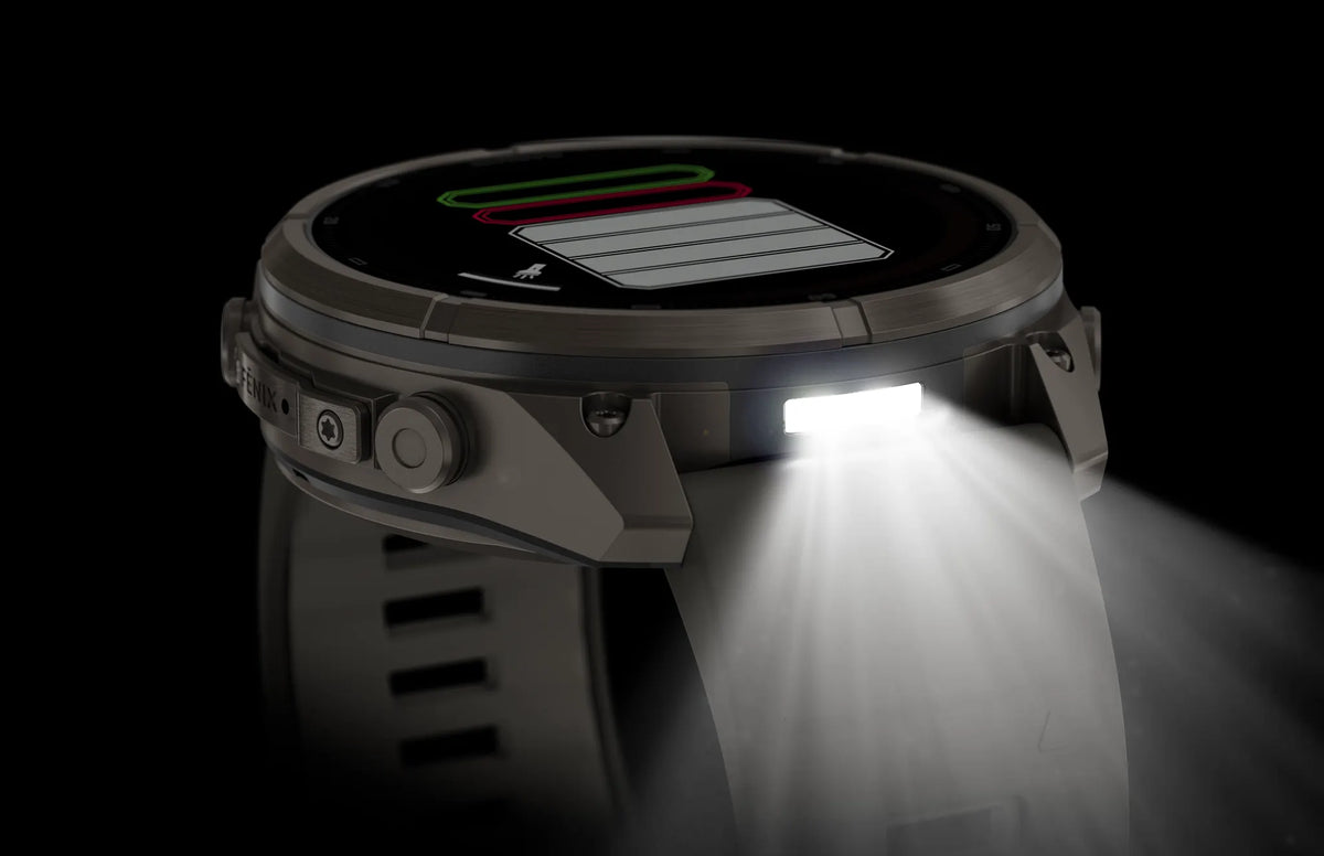 Fēnix® 9 Pro – Solar, 51mm Titanio con correa de silicona en gris