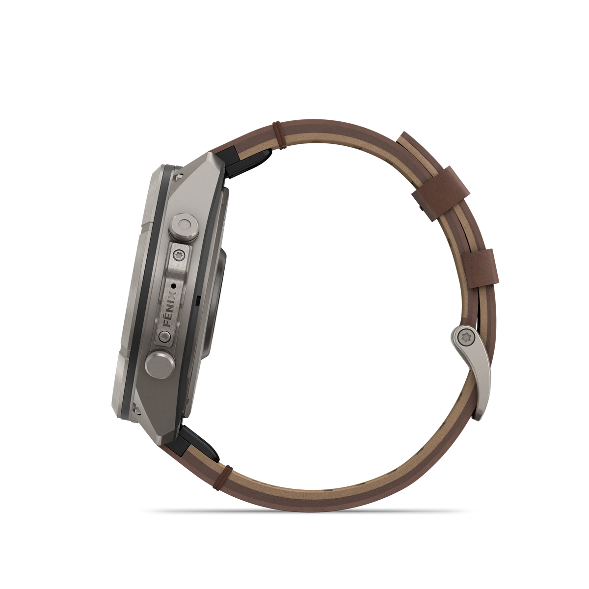 fēnix® 9 Pro – inReach®, 51mm Titanio con correa de cuero en nogal